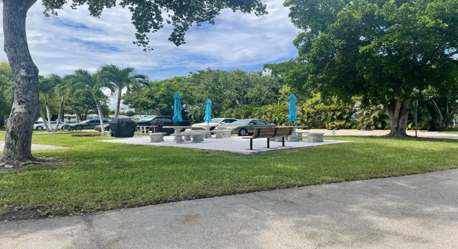BBQ Patio area for building residents