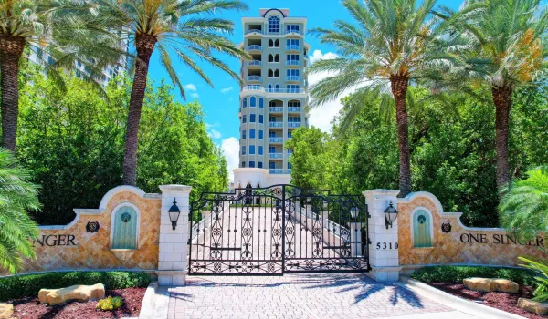 Gated entrance off North Ocean Drive