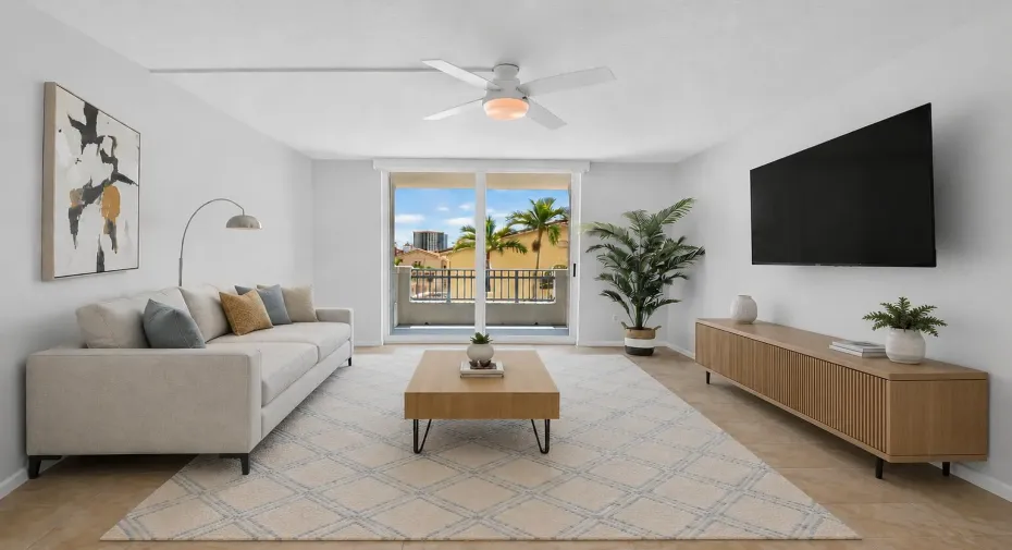 Virtually Staged Living Area