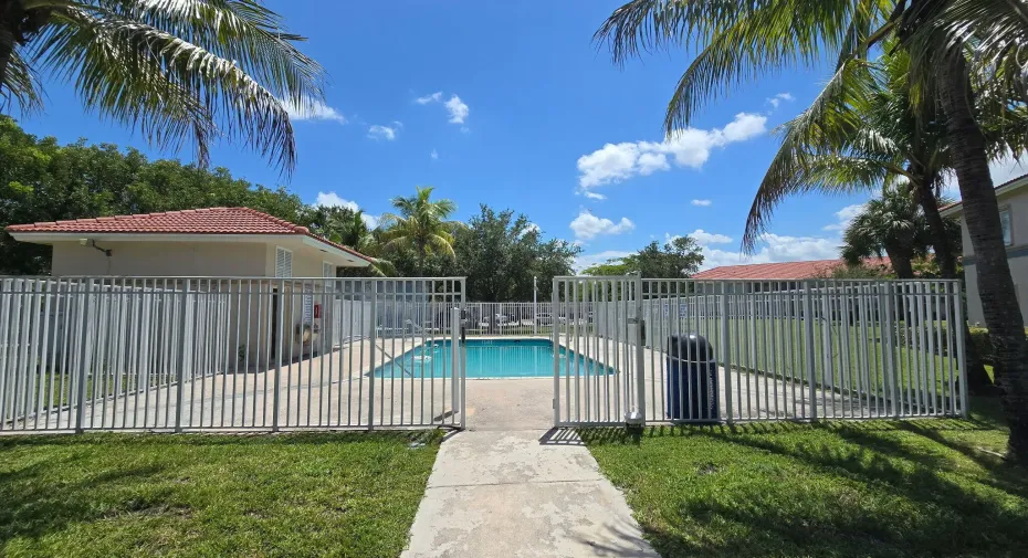 Community Pool Fence