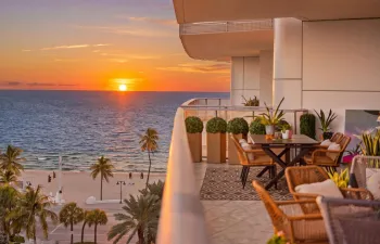 Sunrise balcony views