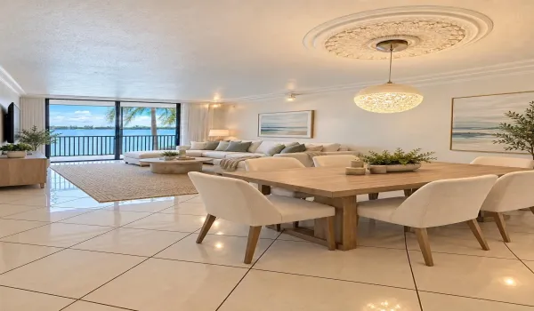 Dining Living Virtually Staged 2