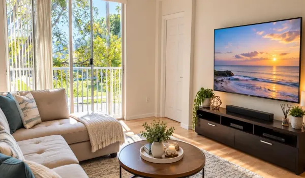 Living room - AI Enhanced
