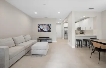 living/dining/kitchen area