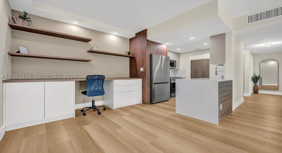 kitchen/work space