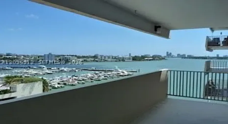 Large Balcony with Bay views
