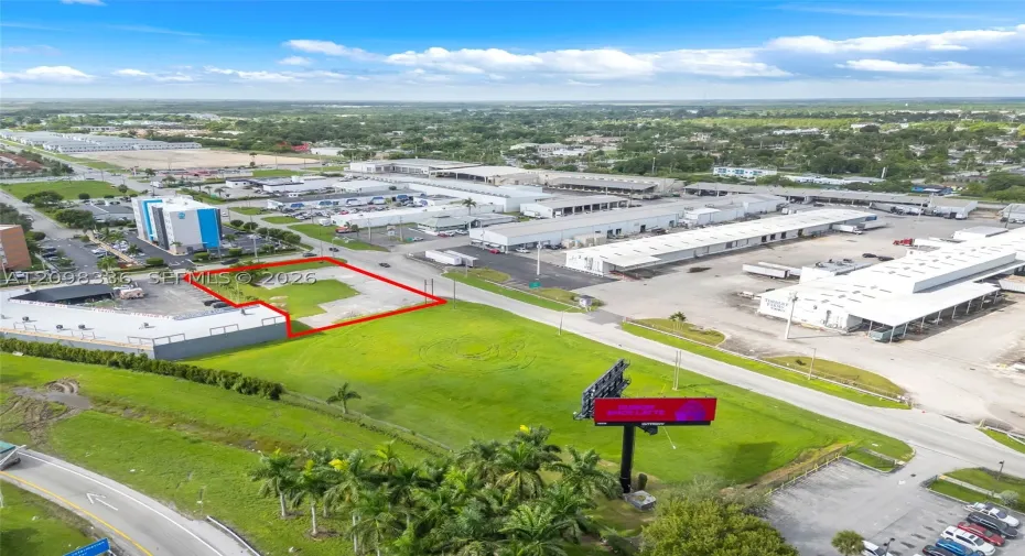 1 acre commercial lot on corner