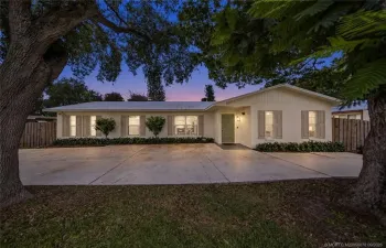 Front of Home with Beautiful Mature Trees