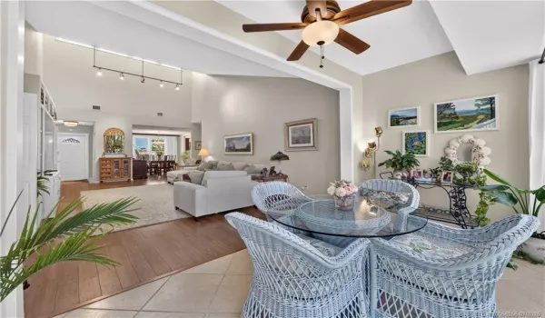 Living Room with enclosed Florida Room