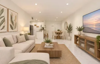 Living room staged
