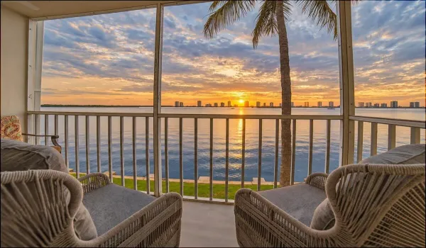 Balcony off Bedroom at Sunrise
