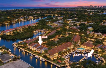 Private gated intracoastal front community - 3 bedroom waterfront townhome includes boat slip!