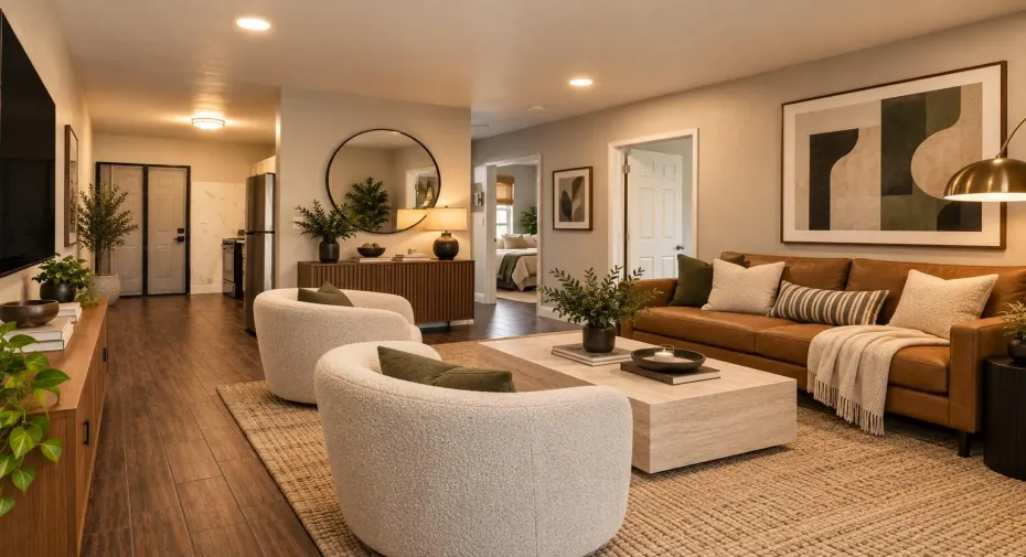 Photo has been virtually staged to illustrate potential furniture placement. Furniture shown is not included.