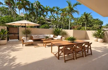 Private outdoor patio
