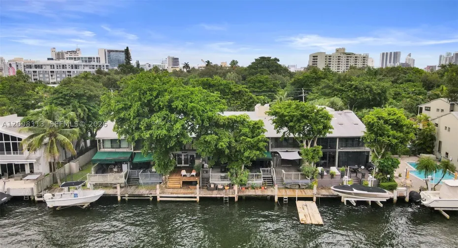 Step directly from your patio/deck to the river and your included 16-ft boat slip.