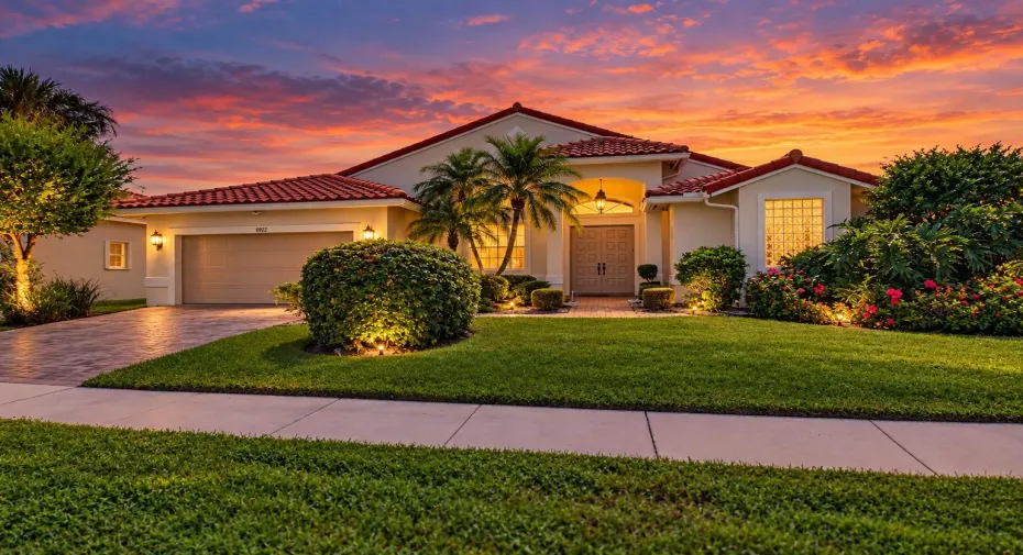 Twilight Photo of house