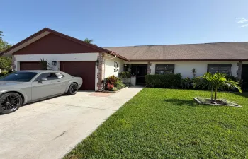 Front of house with garage