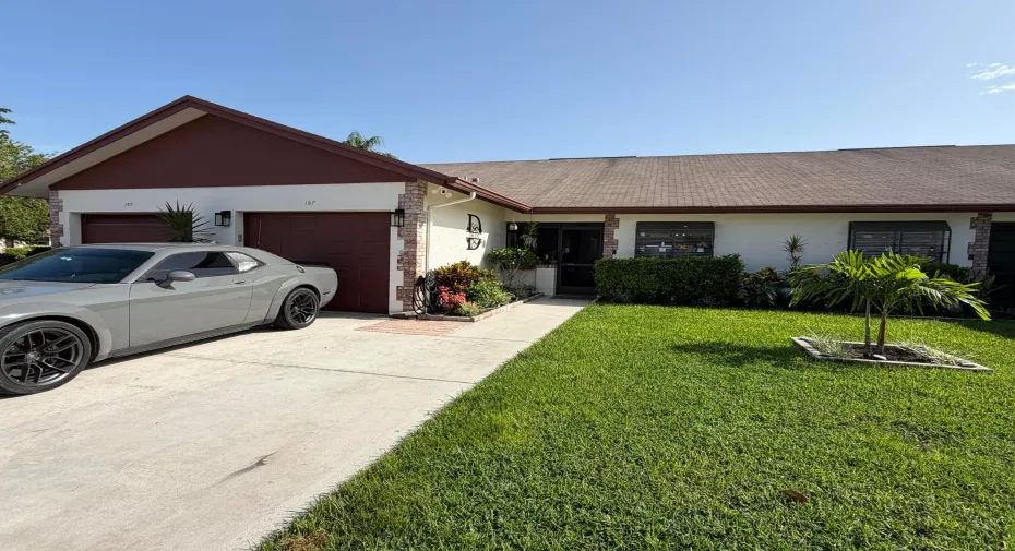 Front of house with garage