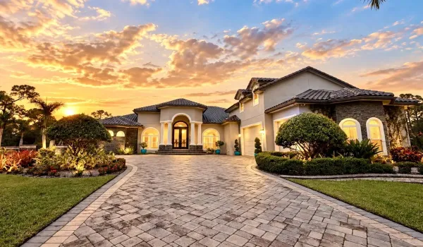 front sunset view