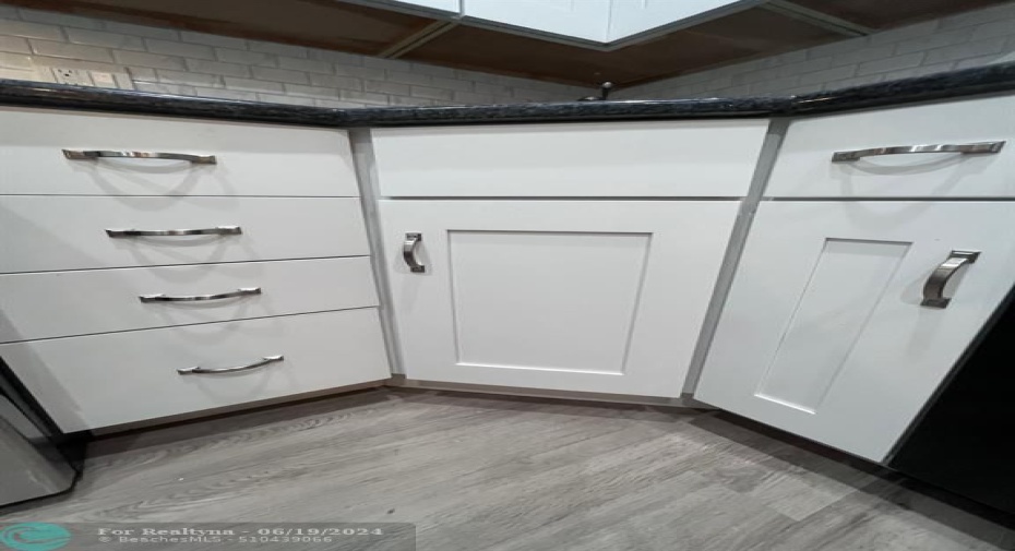 Newer Shaker style cabinetry