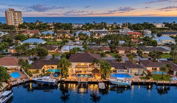 Twilight Luxury Canal front Estate