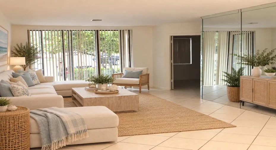 Modern Coastal Living Room Retreat