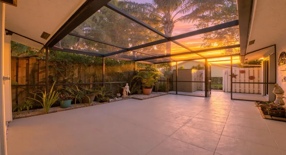 Sunset patio