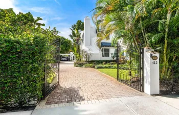 Driveway entrance.