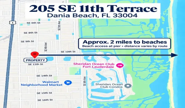 Dania Beach property map