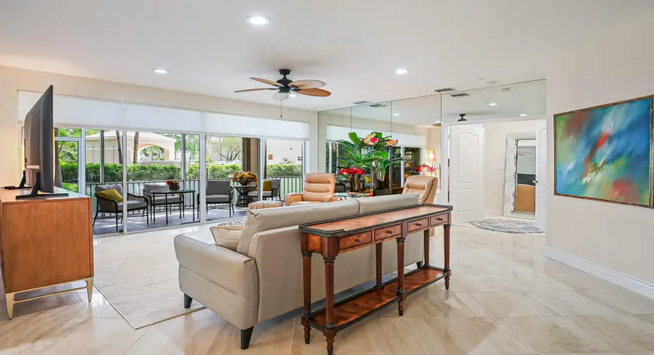 LIVING ONTO PATIO