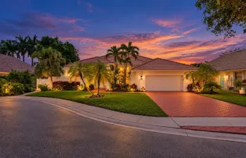 Twilight Glow Over a Tropical Home