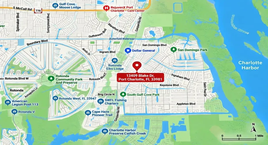 Location Map. Illustrating the geographic positioning of the property