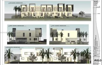 Architectural Elevation Drawing. Displaying technical renderings of the proposed exterior design for the property