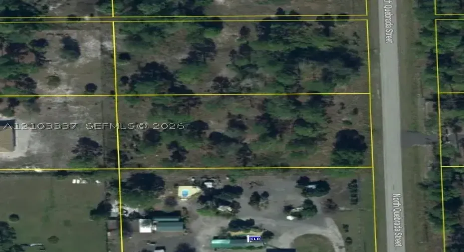 Property Plat Map. Outlining the surveyed boundaries and parcel dimensions for the property