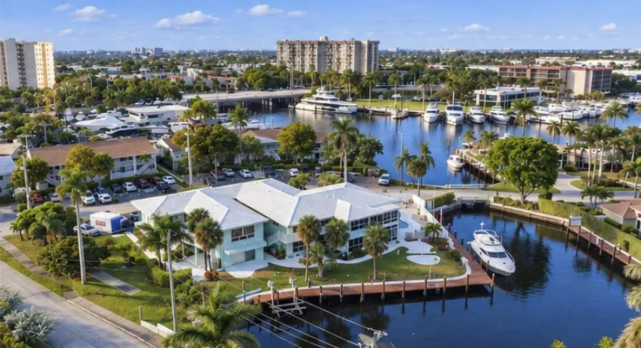 Riviera Harbor Aerial Looking North
