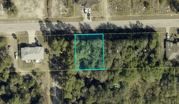 Property Plat Map. Depicting the surveyed boundaries and parcel dimensions of the property