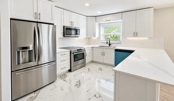Bright Modern White Kitchen