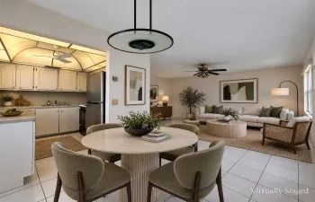Fantastic Location - First Floor Corner 2/1.5 With Water Views! (Image Is Virtually Stage)