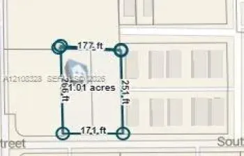 Property Survey Map. Indicating boundary dimensions and the total acreage of the property