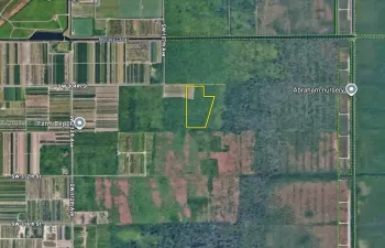 Aerial Survey Map. Illustrating the land boundaries of the property