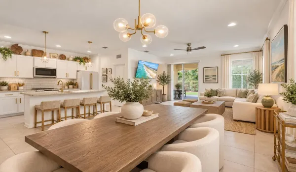 Coastal Neutral Open-Plan Living Space