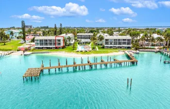 Aerial Waterfront Condo with Highlighted