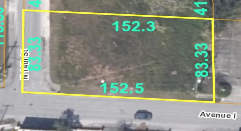 1308 Ave i Boundary Dimensions