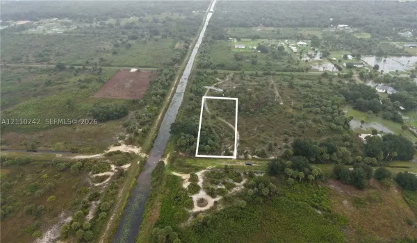 Expansive vacant lot featuring native vegetation and mature tree clusters