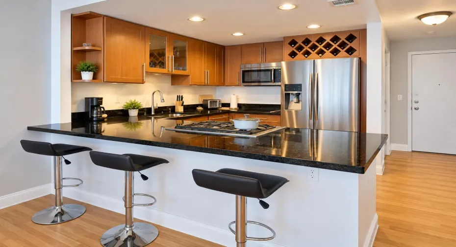 Modern Warm Wood Kitchen