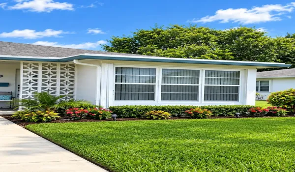 AI inhanced front view of corner villa