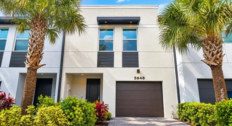 Modern Tropical Townhouse Facade