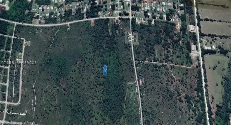 Aerial Survey Map. Illustrating the boundaries and geographic positioning of the property