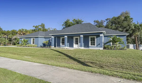 Exterior front porch