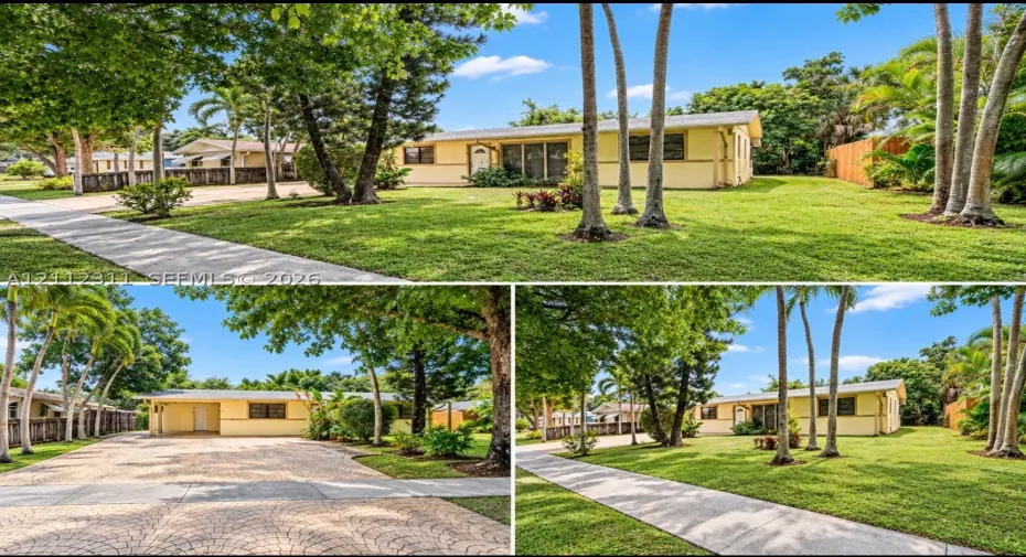 Property Exterior Photograph. Depicting the front elevation and grounds of the property